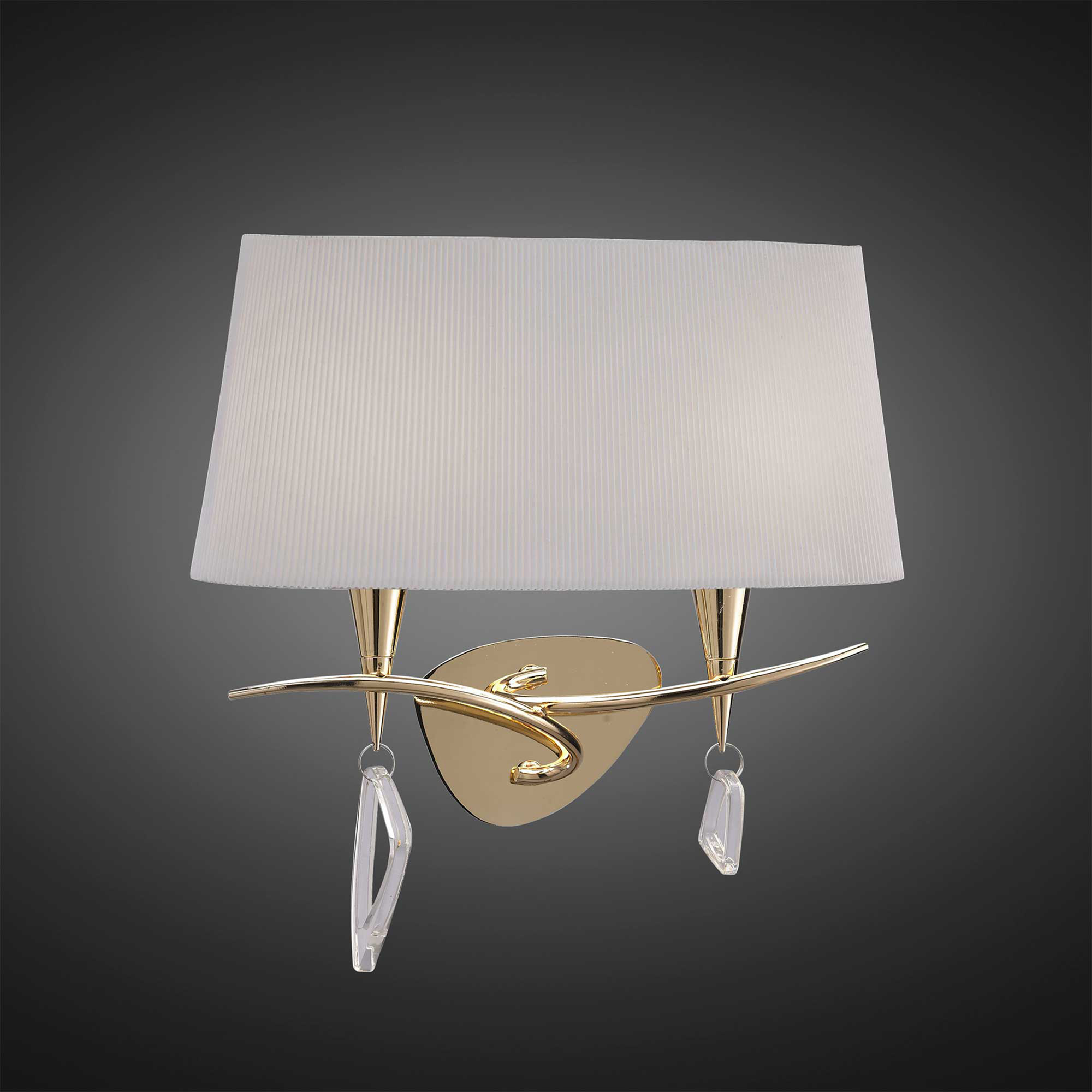 Mara French Gold-Ivory White Wall Lights Mantra Armed Wall Lights Mara French Gold-Ivory White Wall Lights Mantra Armed Wall Lights